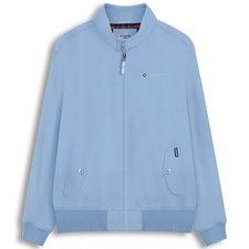 Lambretta Mens Shower Resistant Zipped Harrington Bomber Jacket Coat