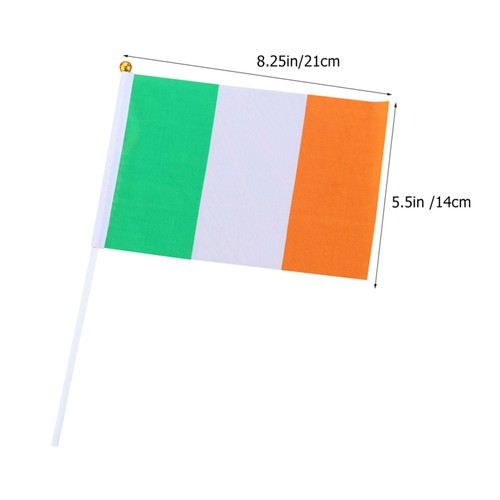 20 Pcs Hand Waving Flag Handheld Ireland Flags Country Small with Stick - Picture 7 of 12