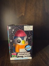 NeeDoh - Polar Glow Penguin   Glows in Dark - Blue Body - Authentic Schylling