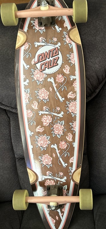 Santa Cruz Skate Board Floral Decay Cruzer 33x9” Bullet Trucks