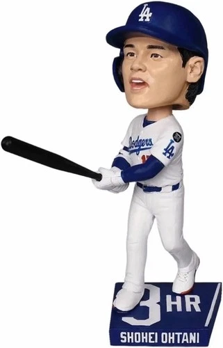 Los Angeles Dodgers Shohei Ohtani 3 HR Bobblehead MLB Baseball Figure