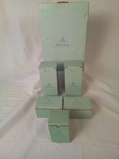 PartyLite Candle & Holder Set Unused Scented Pillar Candles Decorative Trays