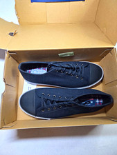 Ben Sherman Dorset Lo Men's Black Canvas Lace-Up Sneakers Memory Foam US 11