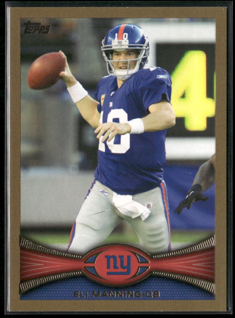 2012 Topps #300 Eli Manning Gold #/2012