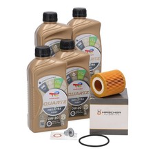 4L TOTAL INEO XTRA FIRST 0W20 + HIRSCHER Ölfilter für PSA FORD OPEL TOYOTA 1.5D