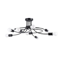 Deckenleuchte Schwarz Stahl E27 Wohnzimmer KüChe B:58 Cm Deckenlampe Esszimmer