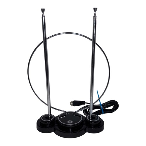 Vintage Analog Rabbit Ears GE 24731 Antenna  Compatible TV VHF UHF FM