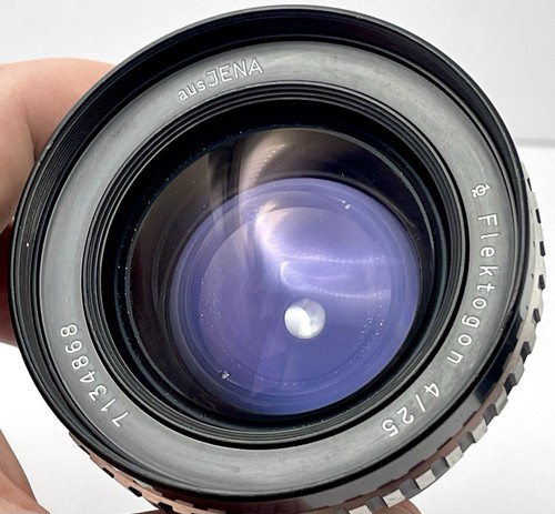 Carl Zeiss Jena ausJENA Flektogon Zebra f/4 25mm Wide Angle Lens M42 Mount - Picture 4 of 8