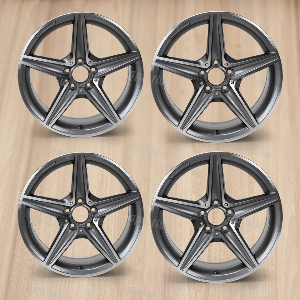 4pcs 18"x8.5" Wheel Rim fits Mercedes Benz E300 E350 E400 E450 E550 C300 E63 AMG — 第 2/4 张图片