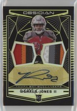 2018 Panini Obsidian Electric Etch Yellow /10 Ronald Jones II #18 Auto 1m1f