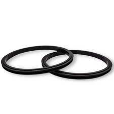 2 Pack Rubber Seal Replacement Gaskets for Yeti Tumbler Lids - Blak