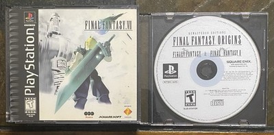 FINAL FANTASY VII & ORIGINS PlayStation 1/PS1 NO MANUAL