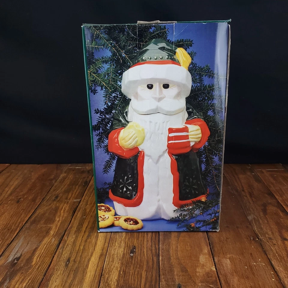 Boston Warehouse Yuletide Santa Cookie Jar 38-122 - Image 4 of 4