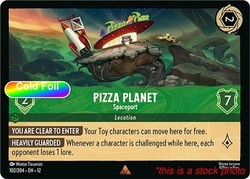 Pizza Planet - Spaceport 102/204 Into the Inklands Cold Foil Rare