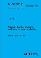 Anaerobic Digestion Of Organic Solid Waste For Energy Production | Nayono | Buch