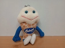 Vintage 1998 Culver's Scoopie 7" Key Ring Bean Bag Plush