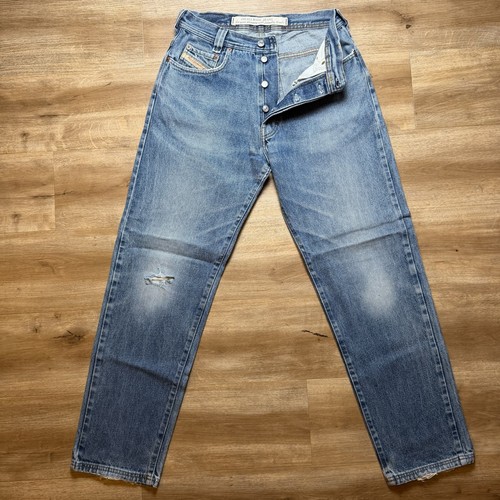 Diesel, Vintage Diesel Saddle Jeans Men 28x31 Blue Loose Tapered Distressed Fade (Tag31)