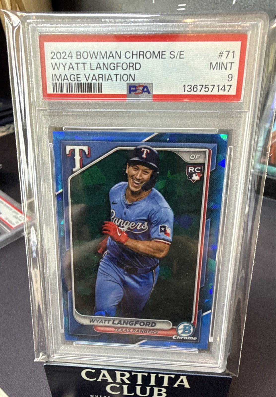 2024 Bowman Chrome Sapphire Edition - Rookie Image Variation Wyatt Langford #71