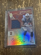 2018 Phoenix Nyheim Hines /299 RPA Jersey Patch Relic Auto Rookie Card Colts. rookie card picture
