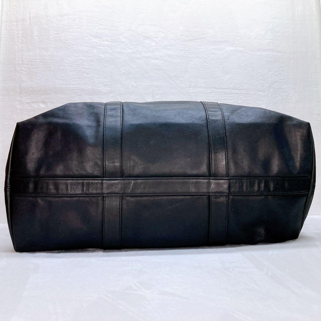 Vintage COACH 7784 USA Black Leather 2Way Boston Duffel
