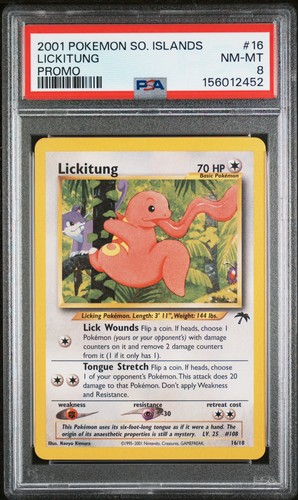 Lickitung graded PSA 8 for sale on eBay