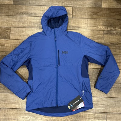 Helly Hansen Mens Odin Stretch Pertex Hooded Insulator Jacket Deep Fjord XL Blue