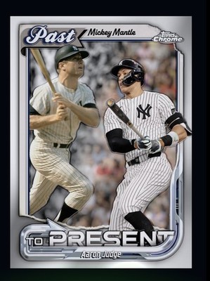 2026 TOPPS Chrome Past To Present - MICKEY MANTLE/JUDGE (Topps Bunt DigitalCard