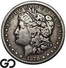 1878-S Morgan Silver Dollar Coin, Long Neck, VAM-27 Top-100, Choice FINE++