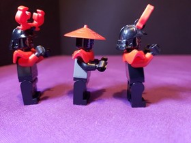 LEGO Ninjago Minifigure Lot Stone Army Warrior Scout Swordsman Red Blue *Read*