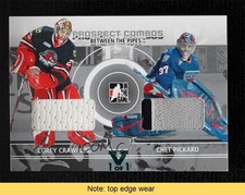 2008 ITG Between the Pipes Vault Teal 1/1 Corey Crawford Chet Pickard READ 0c3