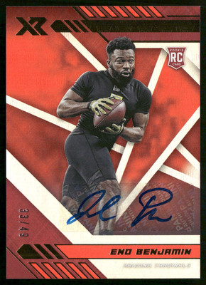2020 Panini XR #195 Eno Benjamin Autograph Orange #/49