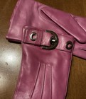 Coach SOHO Pink Leather Gloves NWT 6 1/2 Silver Buckle MFSRP $128 — photo 7