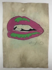 Andy Warhol COA Art Painting Original Drawing Vintage Paper Signed