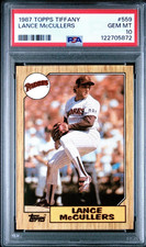 1987 TOPPS TIFFANY LANCE McCULLERS SAN DIEGO PADRES #559 PSA 10