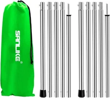 Telescoping Tarp Poles Adjustable for Canopy Awning Shelter - 2 Pack