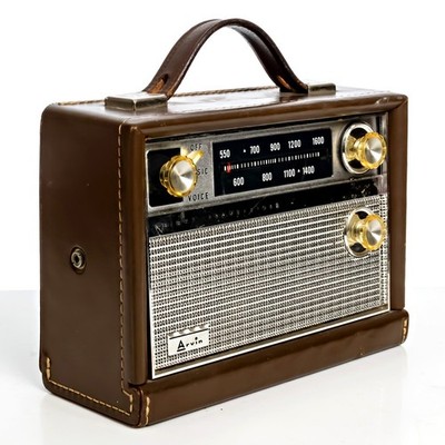 Vintage 1962 Arvin 61R58 Chestnut Eight Transistor Radio for Parts