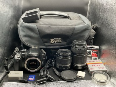 Canon EOS Rebel XSi/450D 12.2 MP Camera 18-55 And 55-250 Lenses