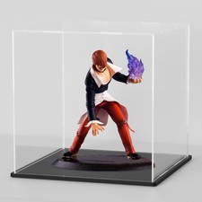 SVENJBB Acrylic Display Case, 7x7x7 Inch Matte Black Base