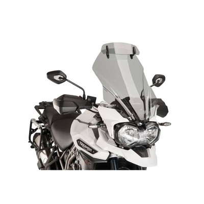 PUIG TOURING FAIRING - VISOR FOR TRIUMPH TIGER EXPLORER-XRT/XCX 16-17 SMOKE CHI