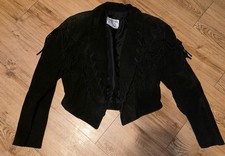 Women's Fringe Black Pheonix Made in the USA Jacket Size Medium