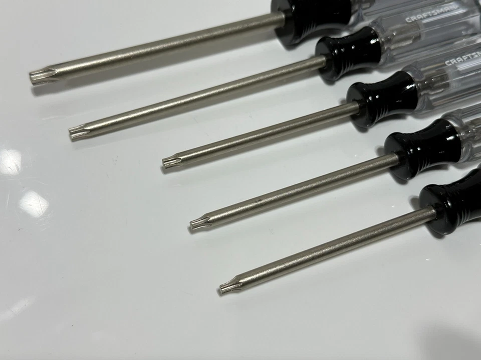 Craftsman USA 41404 (NOS) 5pc Torx T10 to T30 Screwdriver Set, Sealed in Plastic - Image 3 of 4
