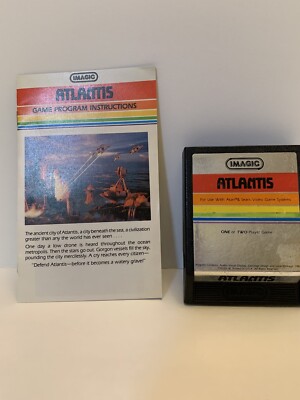 ATARI 2600 ATLANTIS GAME + Game Program Instructions | eBay