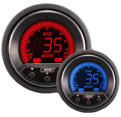 Prosport 52mm Evo Electrical Boost Controller gauge red/blue
