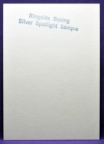 RARE Roy Jones Jr. & James Toney 1996 Ringside Boxing Silver Spotlight Sample - Picture 2 of 2
