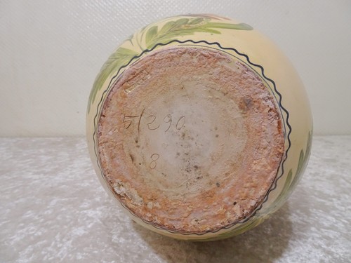 Jarrón de arcilla cerámica de diseño grande - Vintage - 39,5 cm - Hecho a mano estilo casa de campo - Imagen 5 de 6