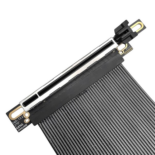 Right Angle PCIE 5.0 X16 Graphics Card 270°Reverse Extension Cable Efficient - Afbeelding 6 van 12