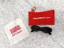 Brand New Solid Striped x Le Specs Ditch Sunglasses With Bag Cloth
