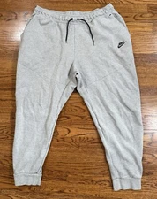 Mens Nike Tech Fleece Heather Gray Tapered Jogger Sweatpants Size 2XL XXL
