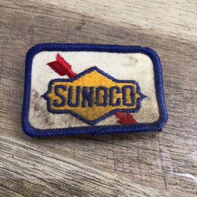 Vintage SUNOCO Embroidered Patch Uniform Gas Oil Advertising