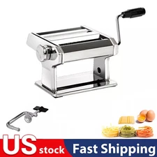 Stainless Steel Fresh Pasta Maker Roller Machine for Spaghetti Noodle Fettuccine